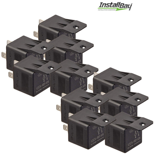 10-Pack Install Bay 20/30 Amp Relay SPDT 12V 5-Pin with Mounting Tab