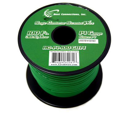 14 Gauge Car Audio Primary Wire (100ft–2 Rolls) Remote, Power/Ground Electrical