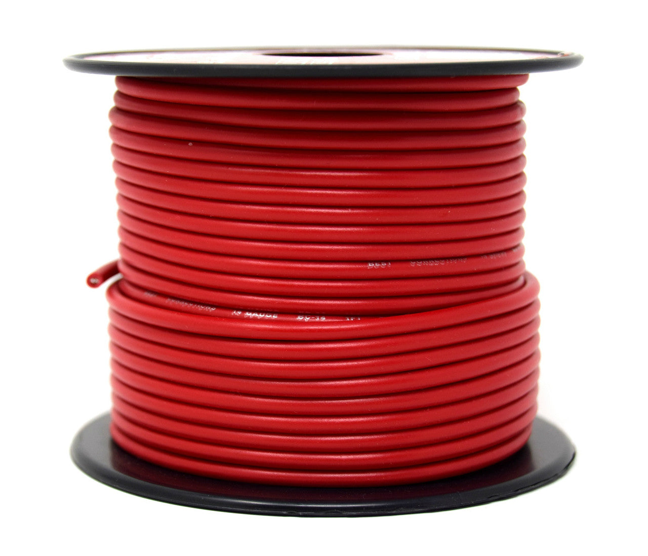 14 GAUGE WIRE RED & BLACK POWER GROUND 100 FT EACH PRIMARY STRANDED COPPER CLAD