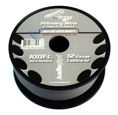 12 GA GAUGE 100 FT SPOOLS PRIMARY AUTO REMOTE POWER GROUND WIRE CABLE (9 ROLLS)