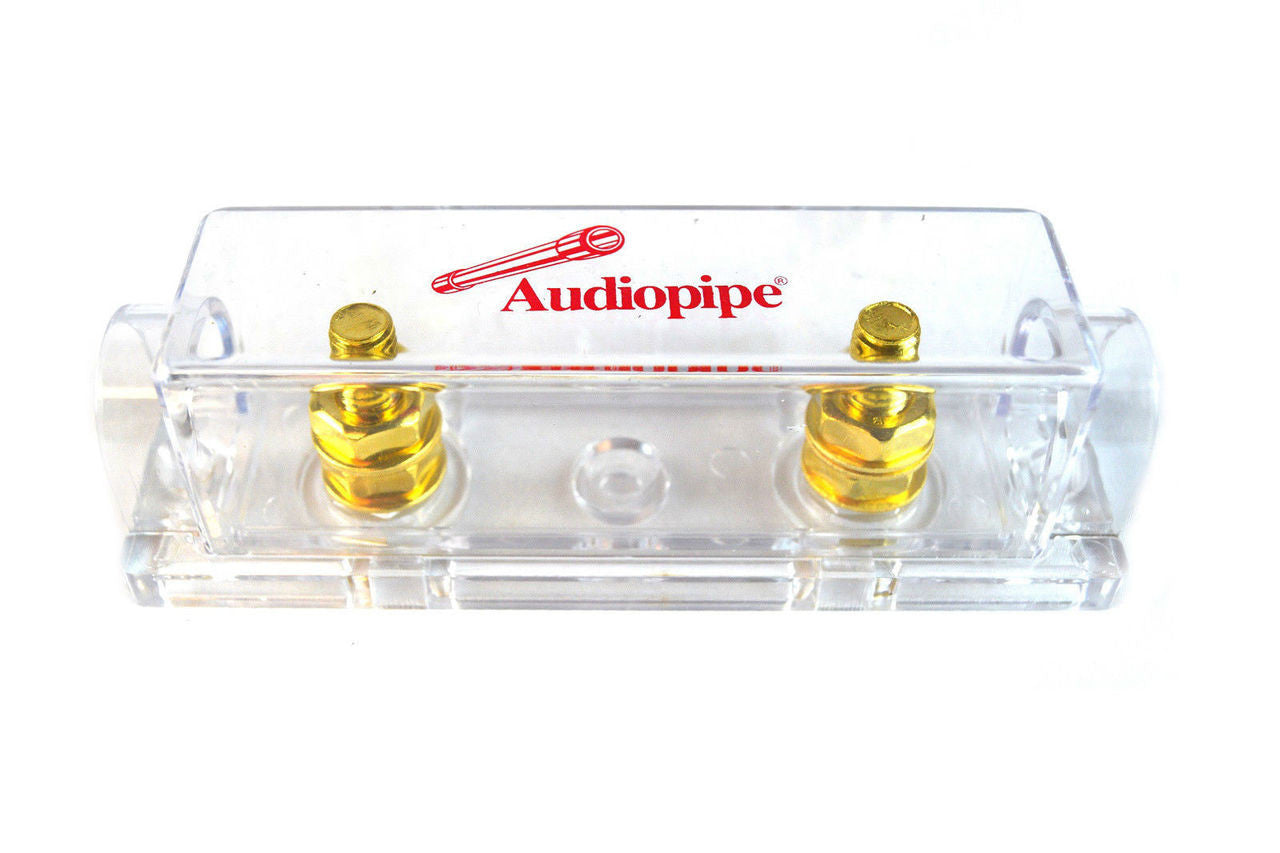 Audiopipe Heavy Duty ANL Fuse Holder Block CQ-1100 and 2 ANL 150 Amp Blade Fuses