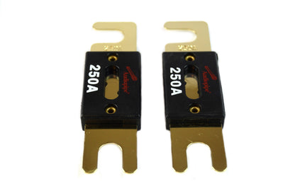 Heavy Duty ANL Fuse Holder Block CQ-1100 and 2 ANL 250 Amp Blade Fuses Audiopipe