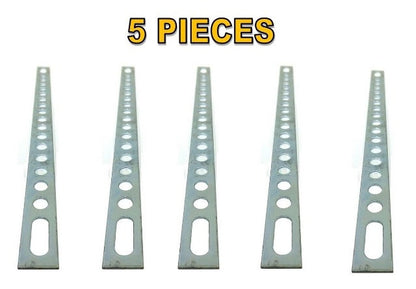 5 Pcs 9" Multi Purpose Metal Back Strap Bracket Secure Mount Car Radio