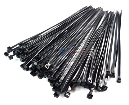 2000 Pack 11" Inch Black Nylon Cable Zip Ties 50 Lbs Tensile Strength Heavy Duty