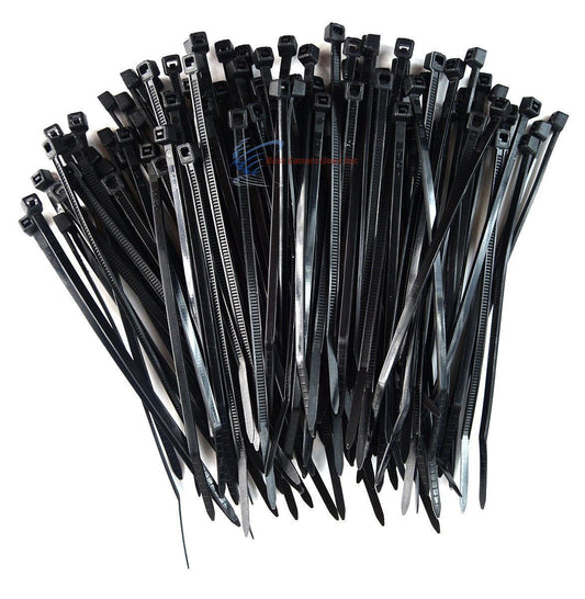 1000 Pcs 4" inch Black Nylon Cable Wire Zip Ties 18 Lbs Electrical Network Cord