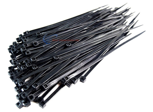 1000 Pcs 7" Black Nylon Cable Straps Zip Ties Wire 50 lbs Tensile Strength