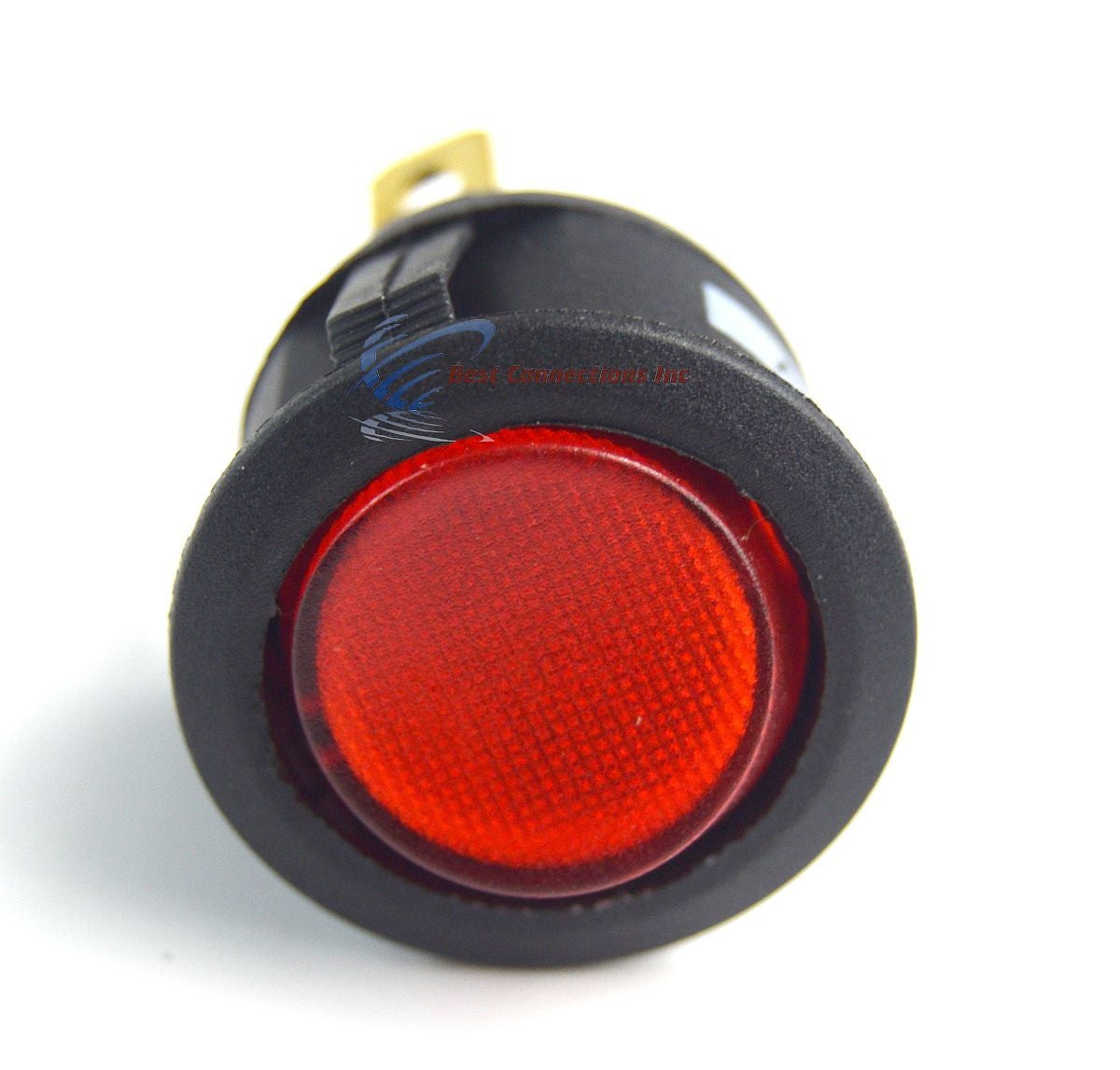 5 Pieces Red LED Light 12V Car Auto Boat Round Rocker ON/OFF Toggle SPST Switch