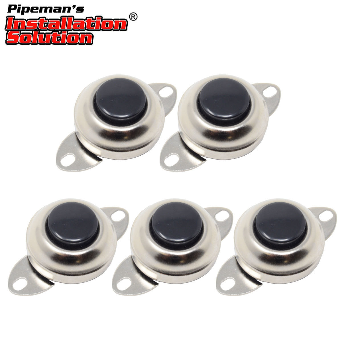 5 Pack Universal Air Train Horn Lights Pushbutton Switch 12 Volt Flush Mount