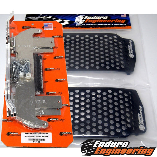 Enduro Engineering Radiator Braces & Guards for 2005-2019 Yamaha 125/250 YZ/YZX