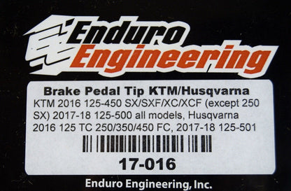 Enduro Engineering Brake Pedal Tip 17-016 KTM Husqvarna Moto MX Dirt Bike