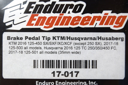 Enduro Engineering Brake Pedal Tip for KTM/Husqvarna (35mm wide) 17-017