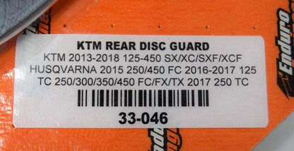 Enduro Engineering Rear Disc Guard 33-046 KTM 2013-2019 Husqvarna 2016-2019