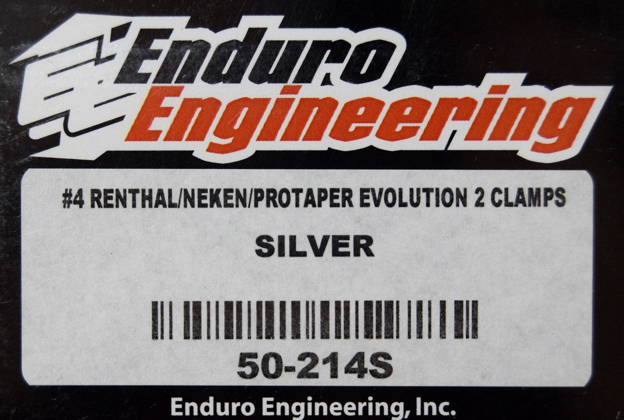 Evolution Clamps Silver Renthal Fat Bar Neken Pro Taper 1 1/8" Enduro Engineering