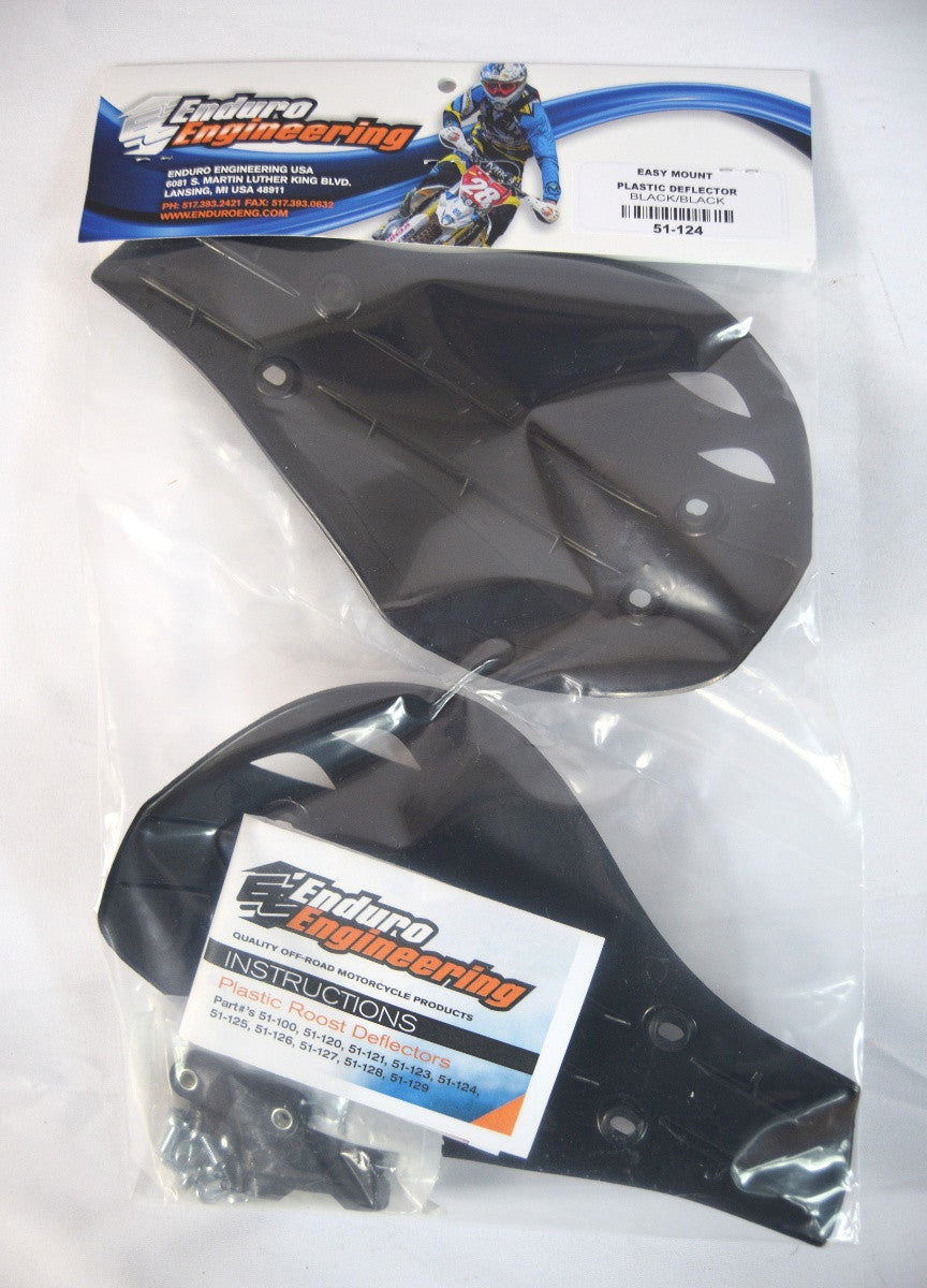 Enduro Engineering Replacement Plastic Debris Roost Deflectors Black 51-124