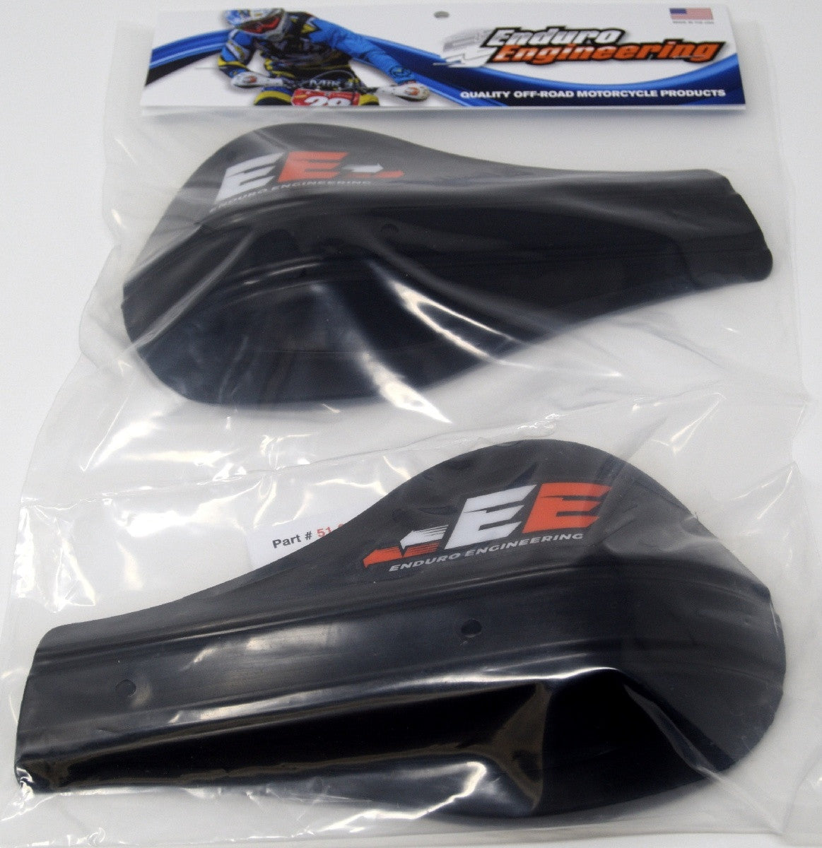 Enduro Engineering Replacement EVO2 Plastic Debris Roost Deflectors Black 51-224