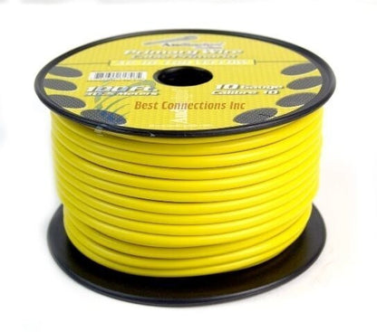 10 GA Gauge 100ft Spools Primary Auto Remote Power Ground Wire Cable (2 Rolls)