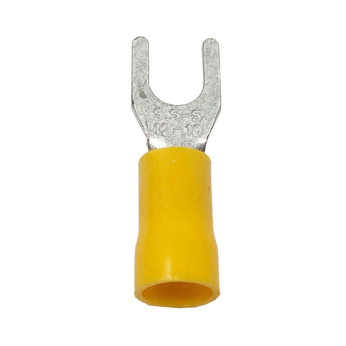 Install Bay Spade Terminal Connectors 12/10 Ga #10 Vinyl Yellow 200-Pack YVST10