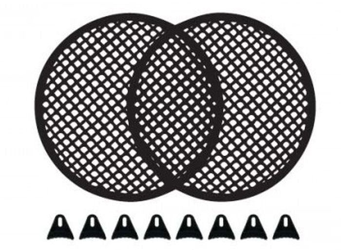 1 Pair 18" SubWoofer Mid range Metal Mesh Waffle Speaker Grill DJ PA Car Audio