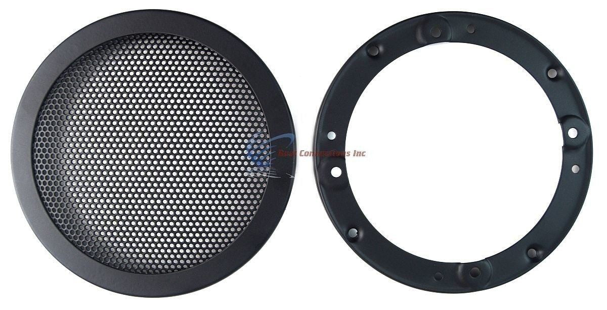 2 PCS 4.5" INCH CAR SPEAKER WOOFER STEEL MESH GRILL WITH SPEED CLIPS AND SCREWS