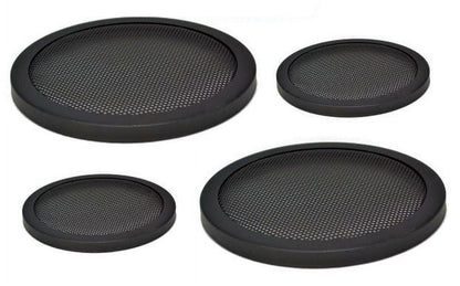 2 Pair 10" INCH CAR SPEAKER WOOFER STEEL MESH GRILLS WITH SPEED CLIPS AND SCREWS PROTECT YOUR SPEAKERS