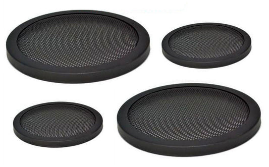 2 Pair 10" INCH CAR SPEAKER WOOFER STEEL MESH GRILLS WITH SPEED CLIPS AND SCREWS PROTECT YOUR SPEAKERS