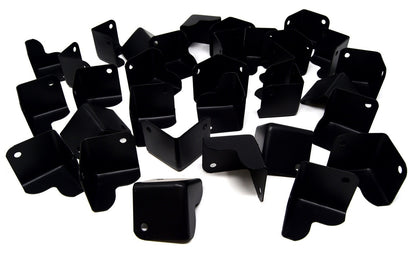 32 Pieces Metal Cabinet Corner Black For DJ and Speaker Boxes HA-48BK 1.5"x1.5"