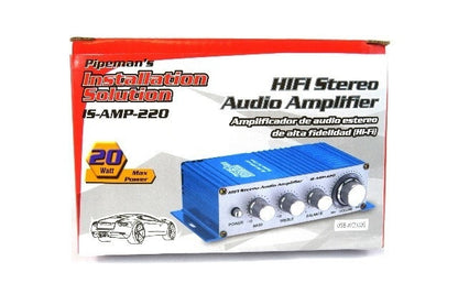 2-Pack 2 Channel Stereo PA Mini Amplifier 4 to 16 Ohm 20 Watt 3.5 Aux Input USB