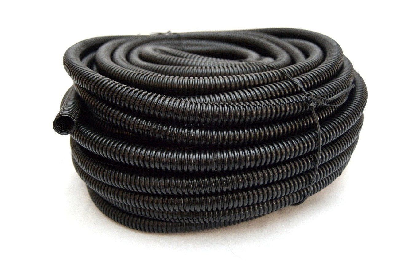 100 FT 1/4 INCH Split Loom Tubing Wire Conduit Hose Cover Auto Home Marine Black