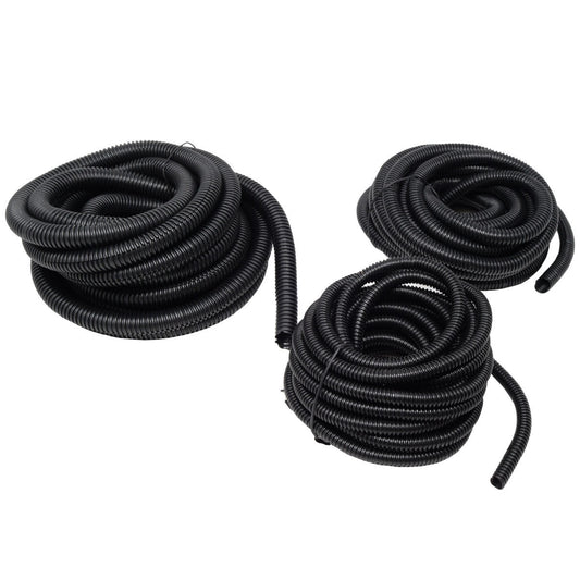 20 Ft Split Loom 1/4" 3/8" 5/8" Black Wire Harness Wrap Cover Sleeve Conduit