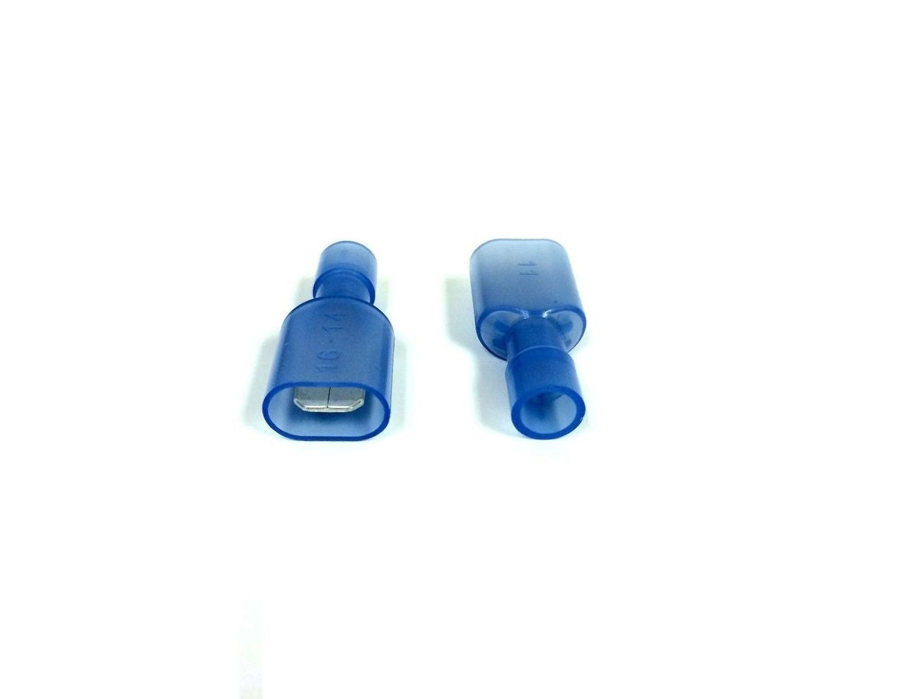 100 pcs Blue Male Disconnect Nylon 16-14 gauge AWG 1/4" Audio Video Scosche