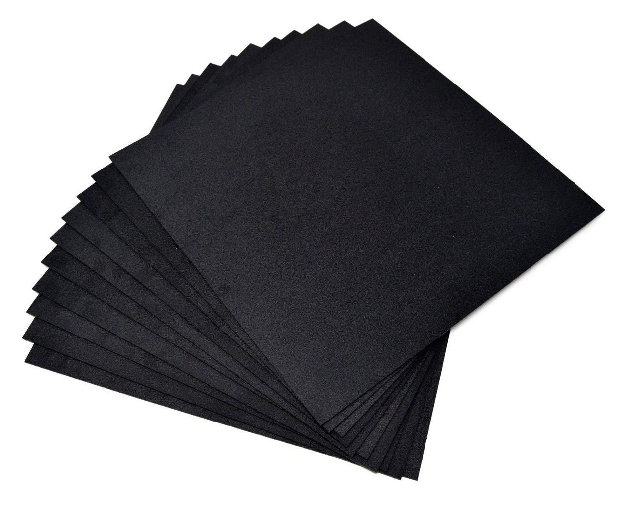 10 Pcs Black ABS Flexible Plastic Sheet 12" x 12"x 1/16" Smooth Back Install Bay