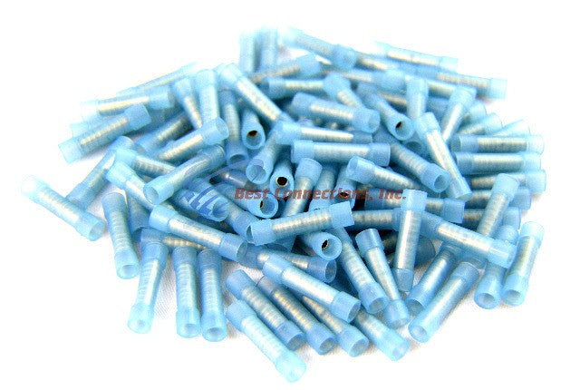 Install Bay Blue 16/14 Gauge Seamless Nylon Butt Connectors 100 Pack