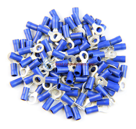 Blue Ring TerminalVinyl Insulated 16-14 Gauge #10 Metra Install Bay 100 PK