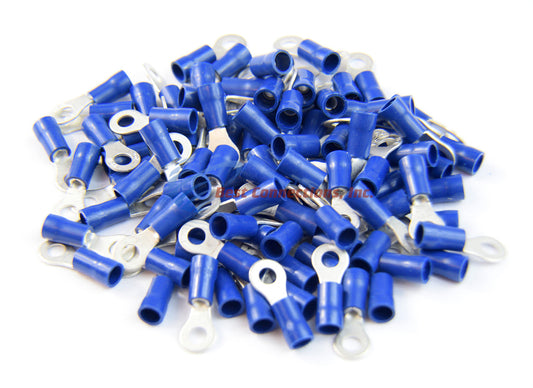 Ring Terminal Blue Vinyl Insulated  16-14 Gauge #8 Metra Install Bay 100 PK