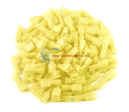 12-10 GAUGE NYLON QUICK DISCONNECT 100 MALE 100 FEMALE YELLOW INSTALL BAY