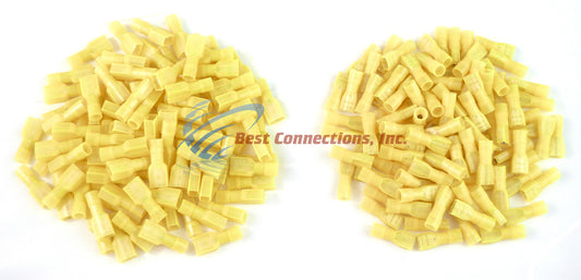 12-10 GAUGE NYLON QUICK DISCONNECT 100 MALE 100 FEMALE YELLOW INSTALL BAY