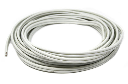 25 FT 12 GAUGE WHITE MARINE SPEAKER WIRE STRANDED TIN COPPER PLATED