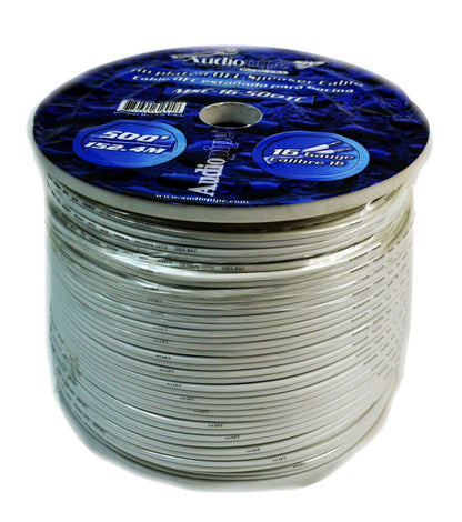 500 FT 16 GAUGE WHITE MARINE SPEAKER WIRE STRANDED TIN COPPER PLATED MSC-16-500