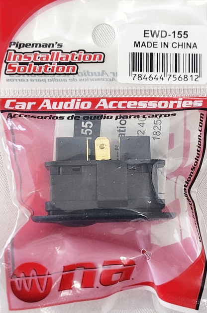 Pipeman's Installation Solution 6 Pin Black Car Window Switch EWD-155