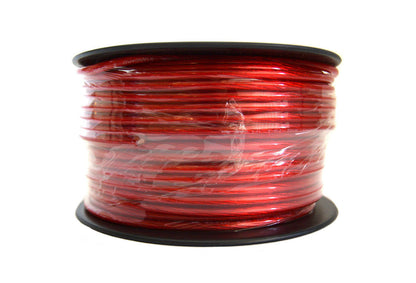 8 GA RED POWER WIRE PRIMARY GROUND 250FT COPPER MIX CABLE CAR AUDIO AMPLIFIER