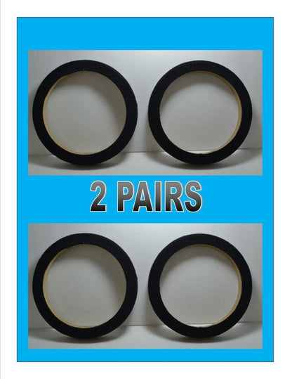 6.5” Speaker Extension Spacer  Speaker Rings Carpeted Set of 4