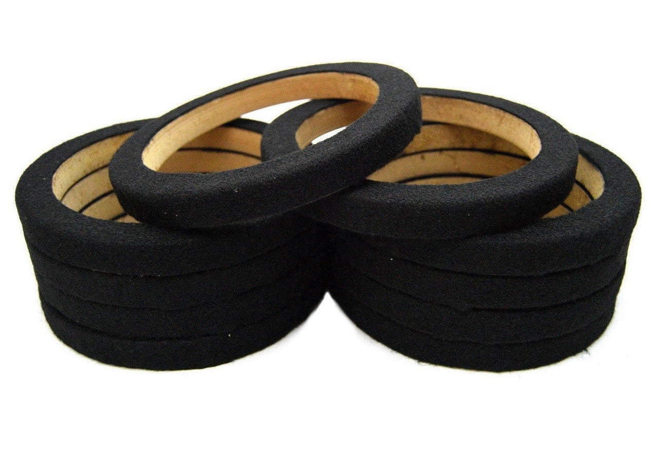 5 Pair 8" MDF Wood Speaker Mounting Spacer Rings Black Carpet Car Audio