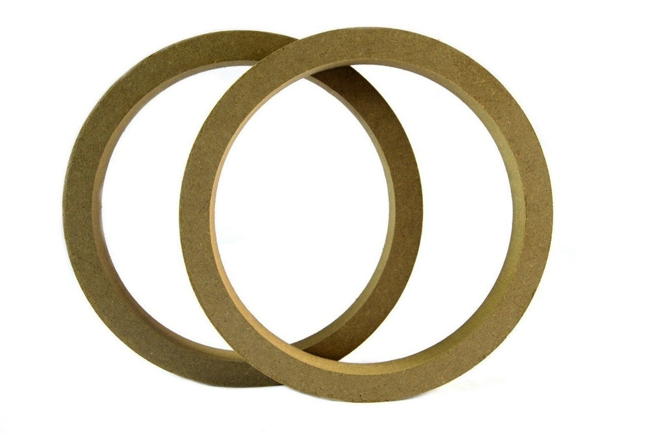 2 Pair 10" MDF Speaker Mounting Spacer Rings For Fiberglass RING-10R 4 Pack