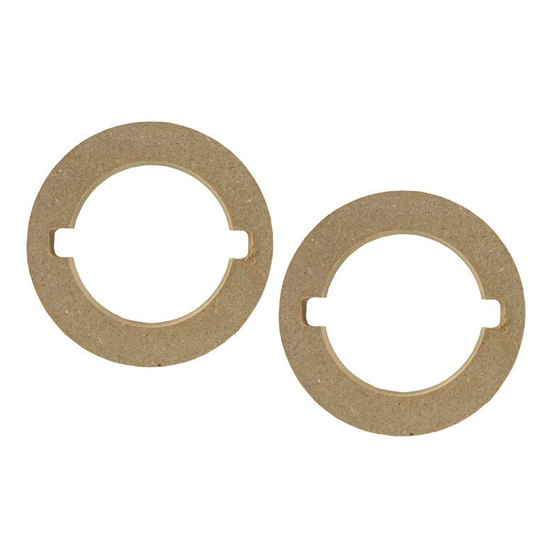 4-Pairs Custom MDF Tweeter Adapter Rings 2 3/4" ID Car Audio Installation