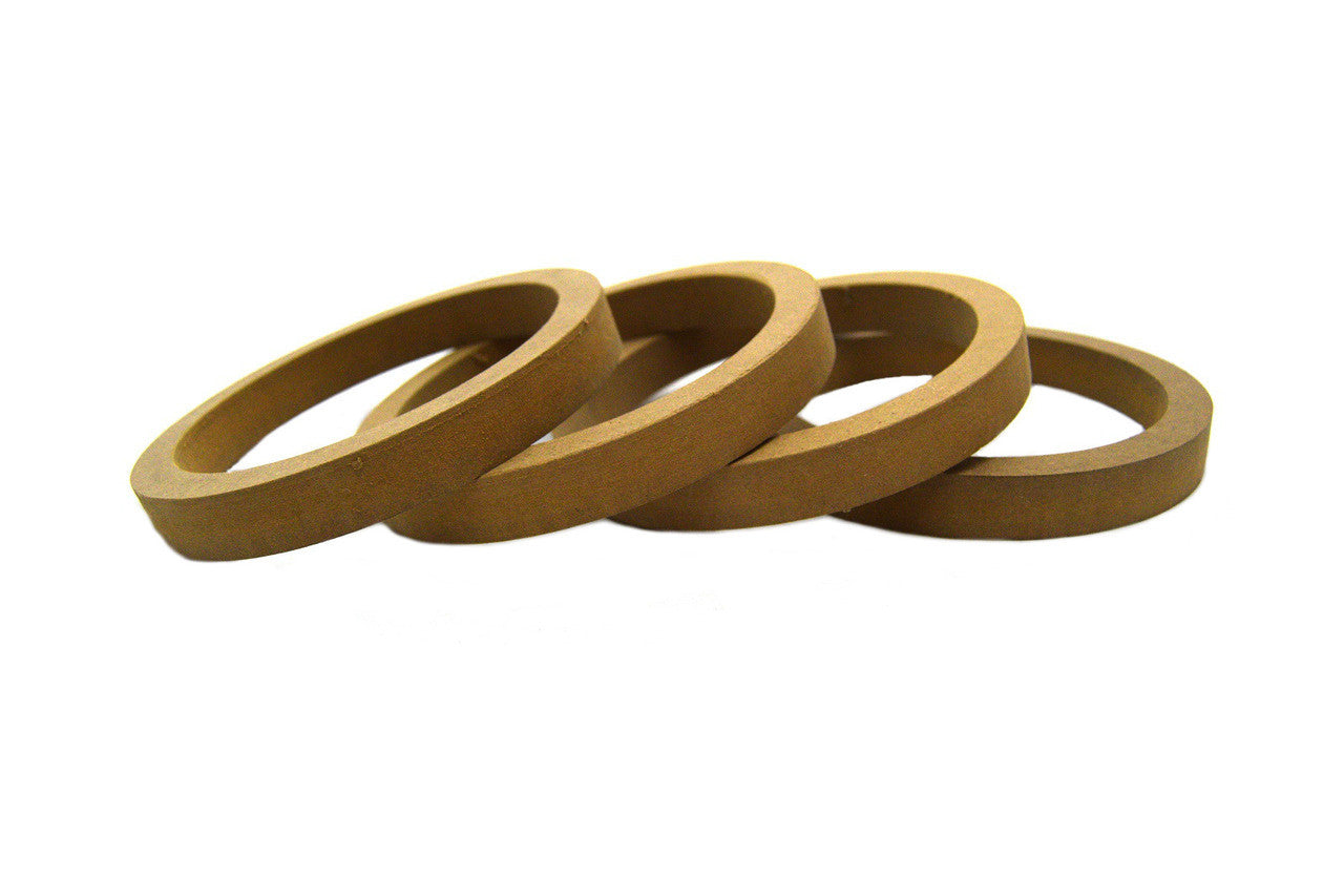 2 Pair 5.25" MDF Speaker Ring RING-5.25R Speaker Mounting Spacer Rings