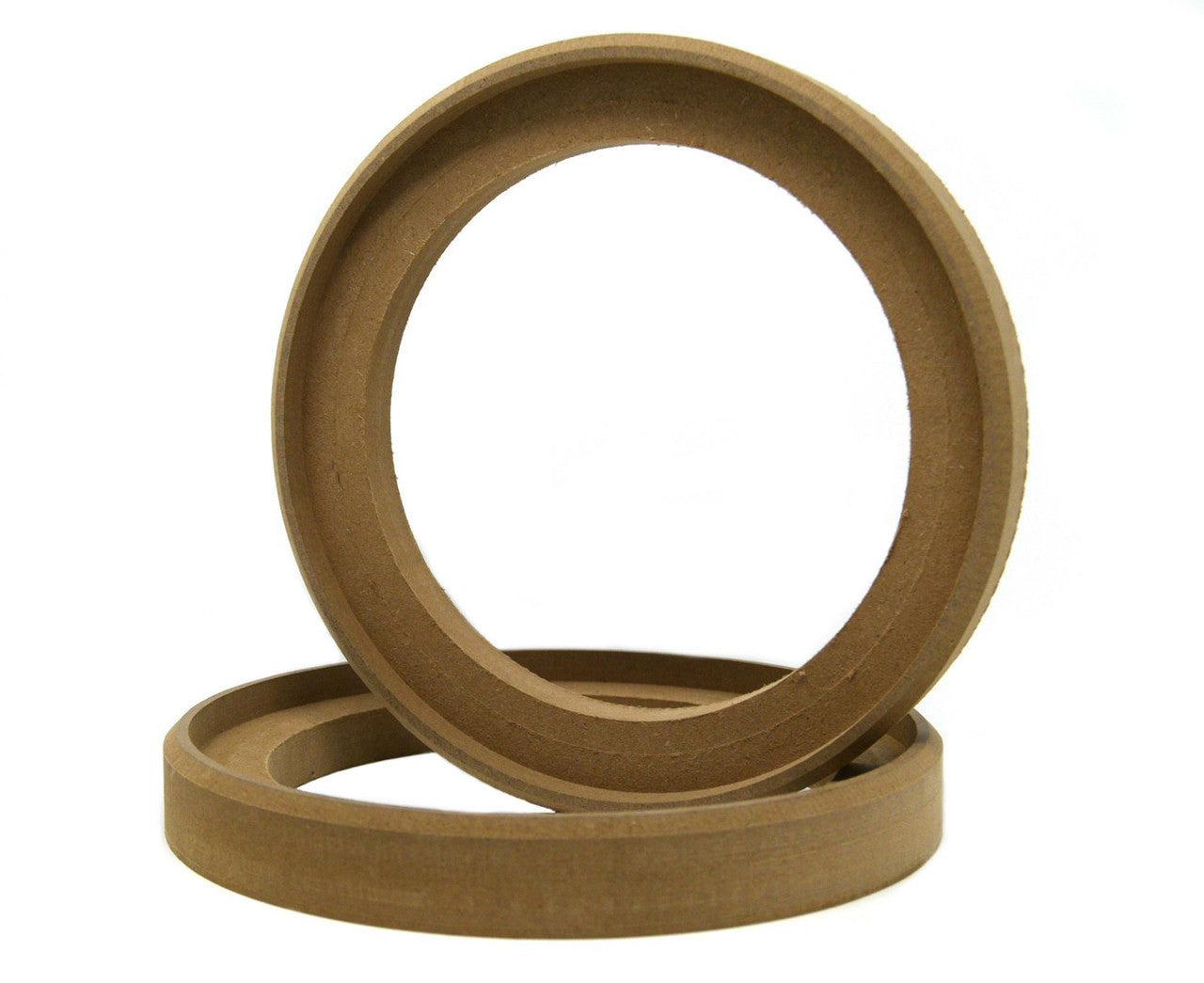 1 PAIR OF 6.5"  MDF SPEAKER MOUNTING SPACER RECESSED FIBERGLASSING RINGS