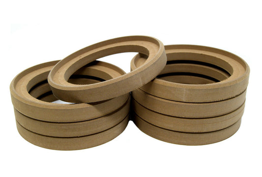 4 Pair 6.5" MDF Speaker Mounting Spacer Recessed Fiberglassing Rings