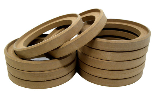 5 Pair 6.5" MDF Speaker Mounting Spacer Recessed Fiberglassing Rings