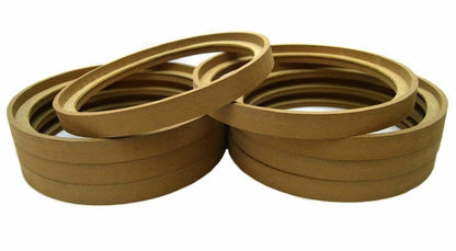 4 Pair 8" MDF Wood Speaker Ring Recess With Bezel Fiber Glass Molds