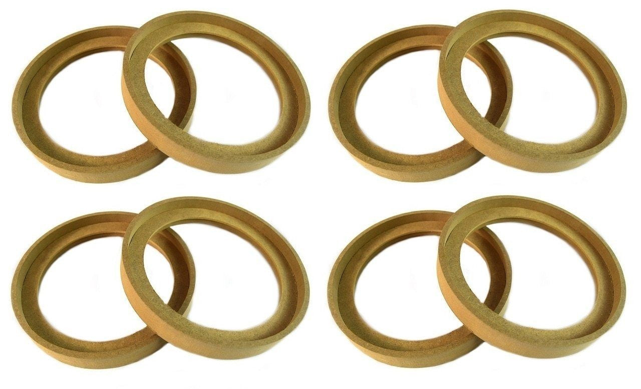 4 Pair 6.5" MDF Speaker Ring Recess With Bezel Mounting Spacer RING-6.5BZ